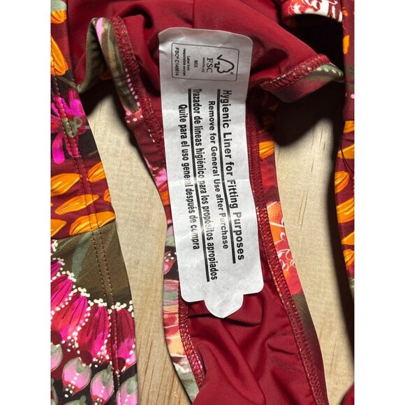 Sofía By Sofia Vergara Floral Cheeky Midster Bikini Bottom Womens L 12-14 - Picture 3 of 10